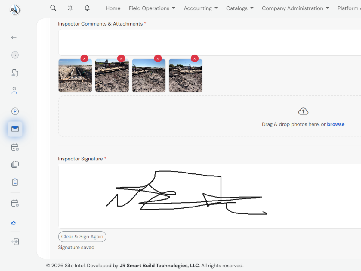 Photos & Signatures